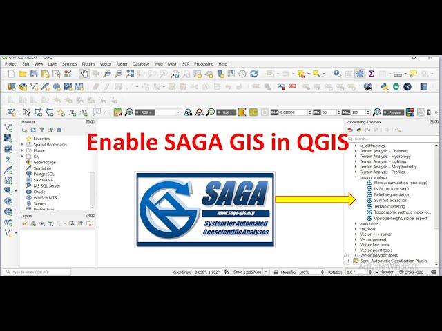 How to enable SAGA GIS in QGIS | SAGA GIS not showing in QGIS