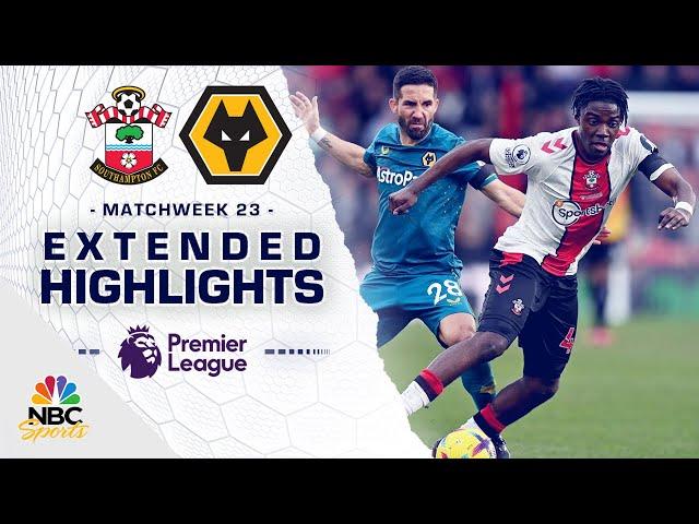 Southampton v. Wolves | PREMIER LEAGUE HIGHLIGHTS | 2/11/2023 | NBC Sports