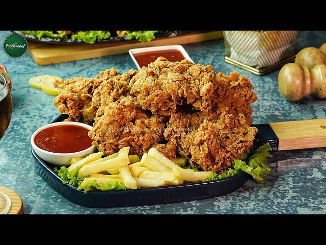 Fried Chicken KFC Style Recipe by SooperChef | Crispy Chicken Broast