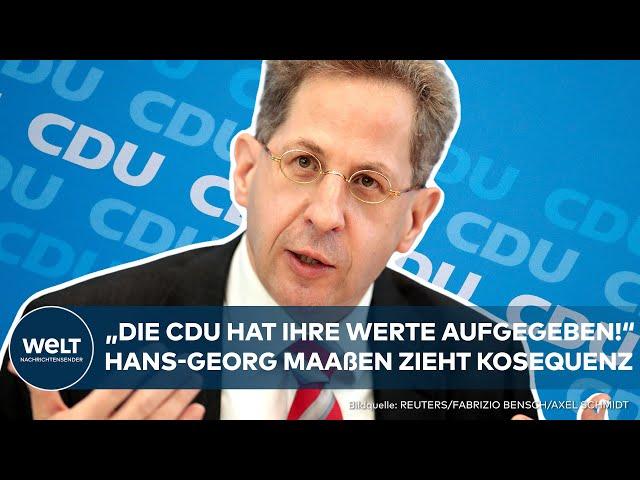 POLITIK-BEBEN: "CDU hat Grundüberzeugungen aufgegeben!" - Parteiaustritt bei Hans-Georg Maaßen!