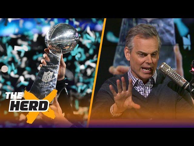 Colin Cowherd reacts to the Eagles beating the Patriots to win Super Bowl LII | THE HERD