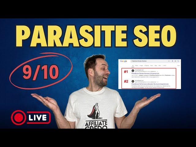 The Power of FREE Parasite SEO. Live Demo(9/10 Spots, Number 1 in 1 Day)