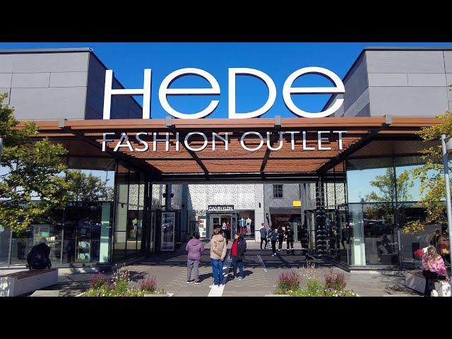 Hede Fashion Outlet, short walk through this shopping center in Kungsbacka, Sweden