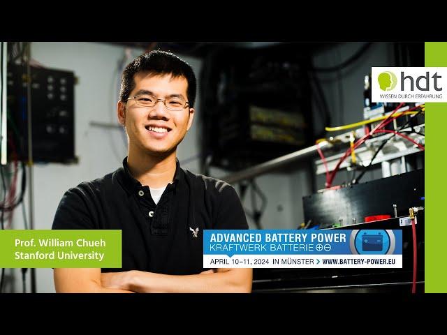 KEYNOTE: Building Better Batteries Faster - Prof. William Chueh