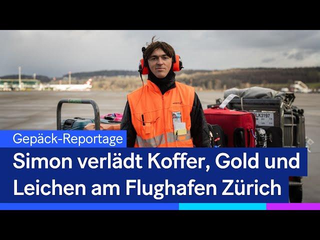 Simon verlädt Koffer, Gold und Leichen am Flughafen Zürich 