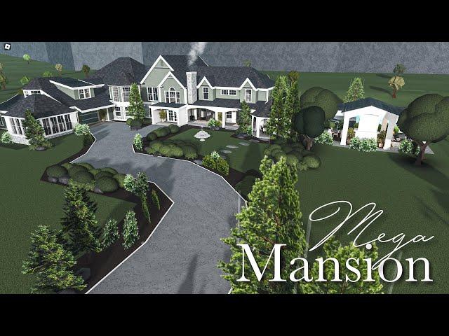 MEGA MANSION BLOXBURG SPEEDBUILD WITH POOL