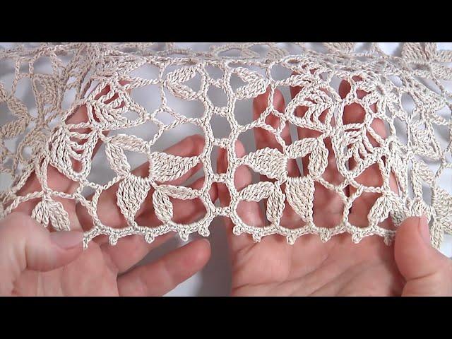 Mega Beauty Crochet!!! Complex Stitches/Unusual Lacy Crochet Motif/How to join Crochet Motifs