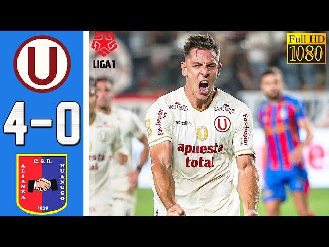 Universitario vs Alianza Huanuco 4-0 Resumen Y Goles COMPLETO | Liga1 2025 HD