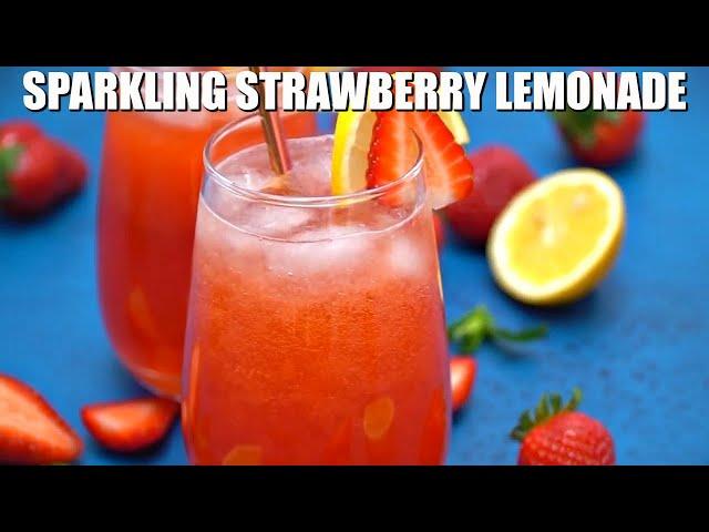 How to Make Sparkling Strawberry Lemonade - Sweet and Savory Meals