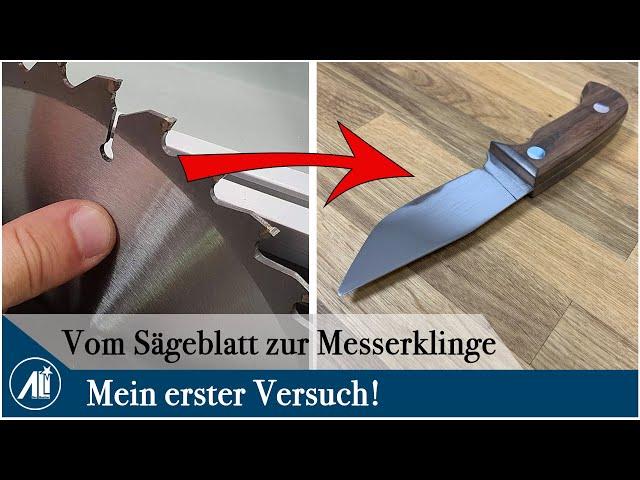 Kinderleicht! Messer selber bauen aus altem Sägeblatt.