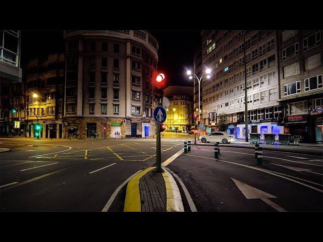 Midnight Galicia Night Walk — Downtown to the Beach in A Coruña