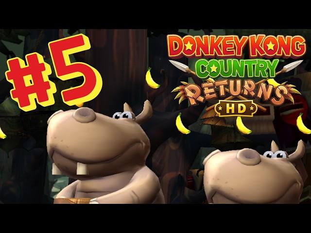 Donkey Kong Country Returns HD - Full Game Walkthrough + Commentary Part 5 (Forest Gameplay)