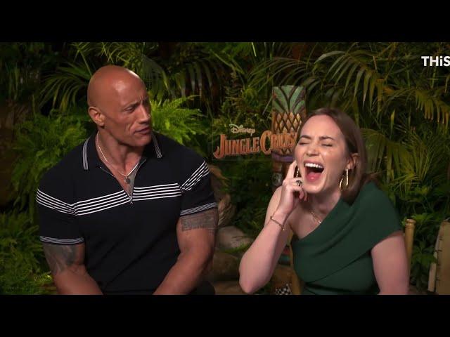 Dwayne Johnson and Emily Blunt Funny Moments (Part 2)