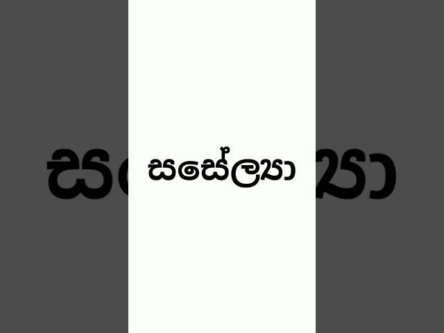 ස අකුරෙන් දුවට නමක්