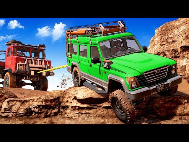 Off-Roading a DANGEROUS Canyon to Find GOLD! (Expeditions Co-Op)