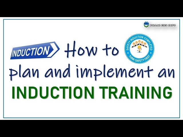 Guidance for safety induction training