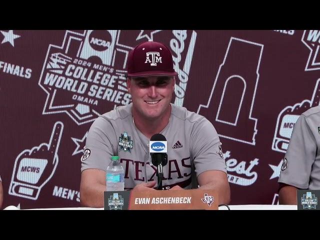 2024 Men's College World Series Championship Game 1 Texas A&M Postgame Press Conference