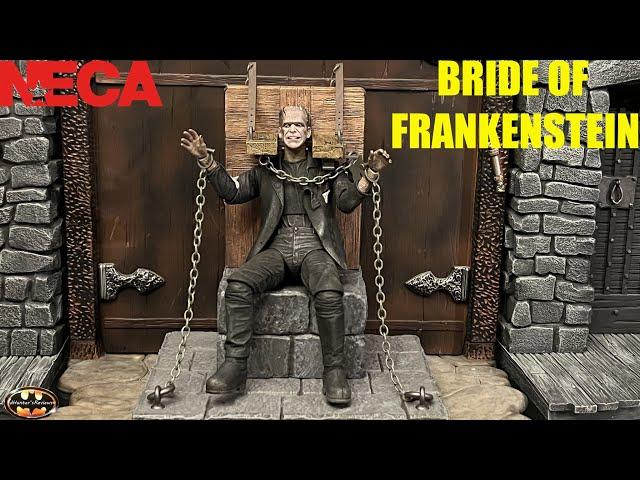 NECA Frankenstein's Monster Bride of Frankenstein With Chair Deluxe Action Figure Review