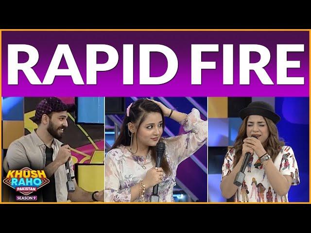 Rapid Fire | Khush Raho Pakistan Season 9 | TikTokers Vs Pakistan Star | Faysal Quraishi Show