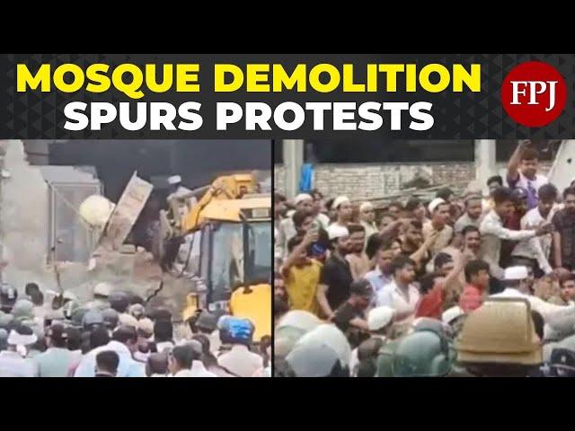 Delhi Mosque Demolition Sparks Protests Amid Heavy Police Presence