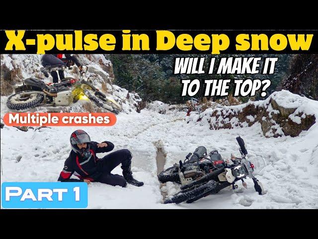 X-pulse Pro in Deep Snow | KTM Duke 200 struggling | Crazy experience