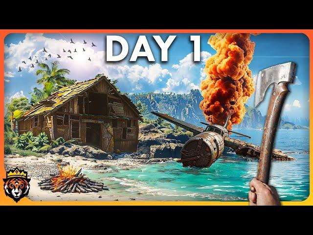 DAY 1 First Look at this GORGEOUS New Island Survival Game...