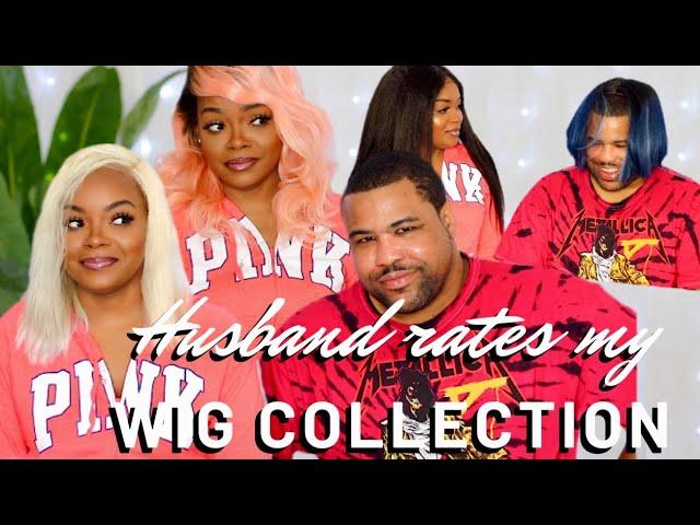 MY WIG COLLECTION TRY ON FT HUBBY