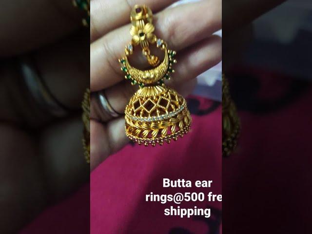 chandbali butta ear rings@ ss paradize