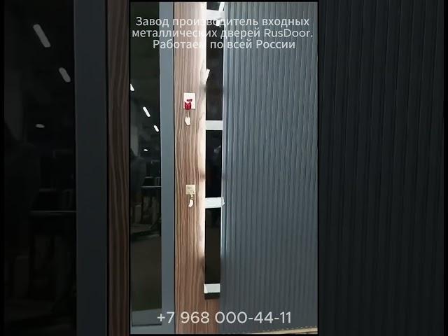 Входная металлическая дверь с подсветкой