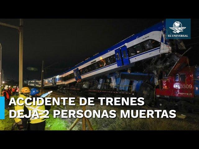 2 muertos y 9 heridos deja choque de trenes en Chile