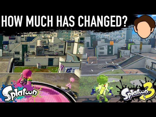 How much has Flounder Heights Changed? - Splatoon 1 vs Splatoon 3 Stage and Map Comparison