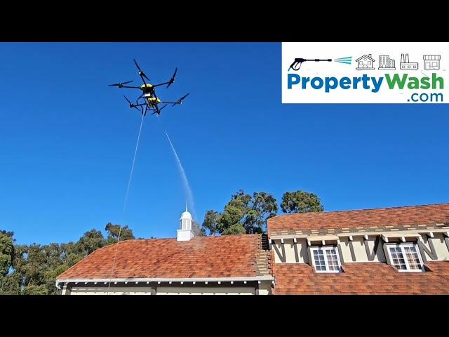 Los Angeles drone pressure window washing