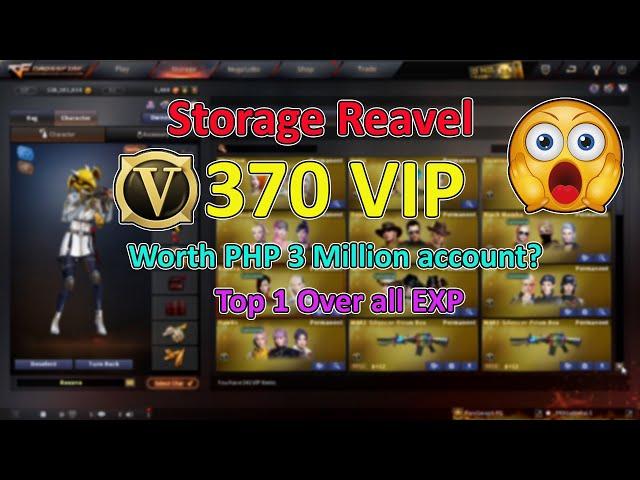 CFPH: ₱3 Million Account with 370 VIP Storage Reveal! (PaniGwap0.PG)