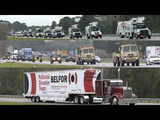 Disaster recovery teams respond to Hurricane Milton in Florida 