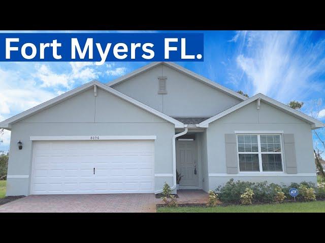 Homes for sale in Fort Myers Florida  Tour this New Construction 4 Bedroom 2 bath  | San Carlos Park