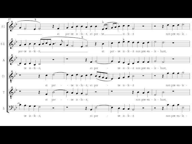 Palestrina | Tu es Petrus [á 6; The Tallis Scholars]