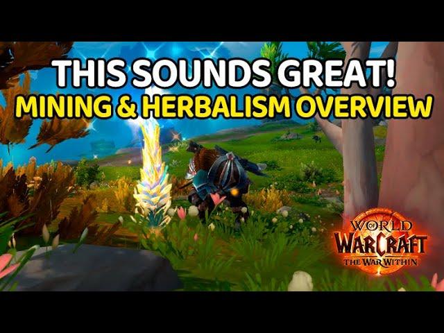 BETTER THAN DRAGONFLIGHT?! Mining & Herbalism First Impressions | The War Within Beta | Professions