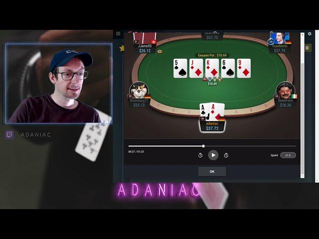 Schlüsselhände der NL 10K Poker Challenge mit Solver Analyse - Teil 1