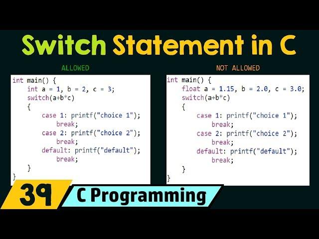 Conditionals (Switch)