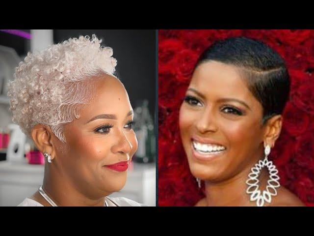 15 Best Short Natural Hairstyles for Older Plus Size African American Women With Round Faces in 2024