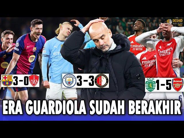 Liga Champion: Haaland Brace, Man City Gagal Menang - Lewy Bawa Barca Menang - Arsenal Pesta Gol