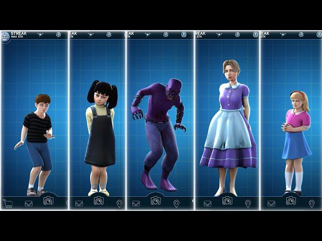 FNAF human model collection FNAF AR Workshop Animations