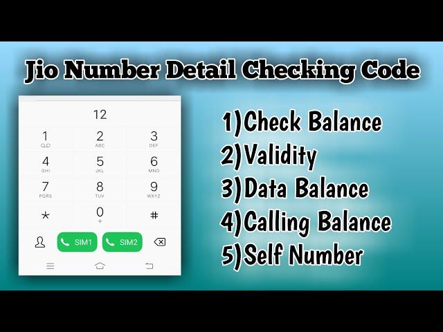 How to Check Jio Balance and Validity  | How Check Jio Number Offline | Tech Rushi #rkfamily