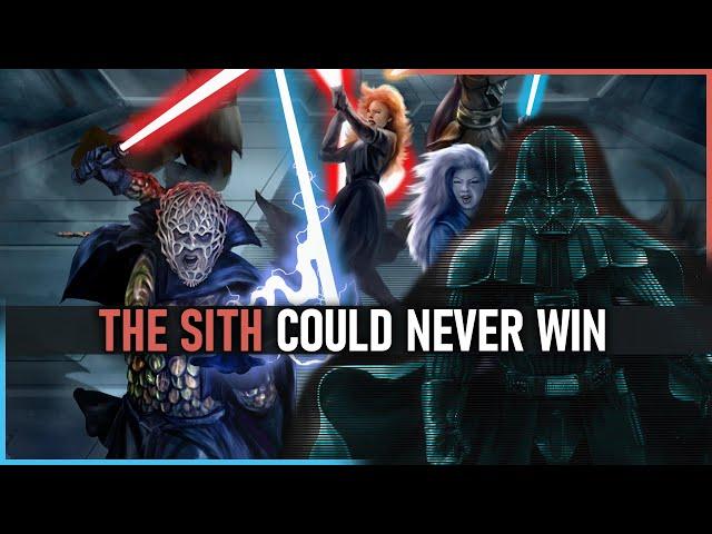 Why the Sith Philosophy Was Doomed to Fail | Star Wars Legends Lore