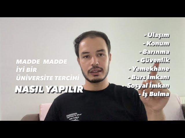 Üniversite Tercihi Nasıl Yapılır? | Madde Madde Tercih Tavsiyeleri