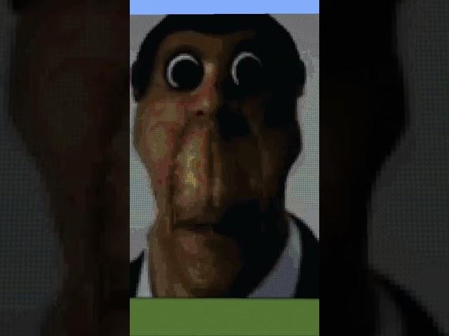 OBUNGA Minecraft Pixel Art  | #shorts