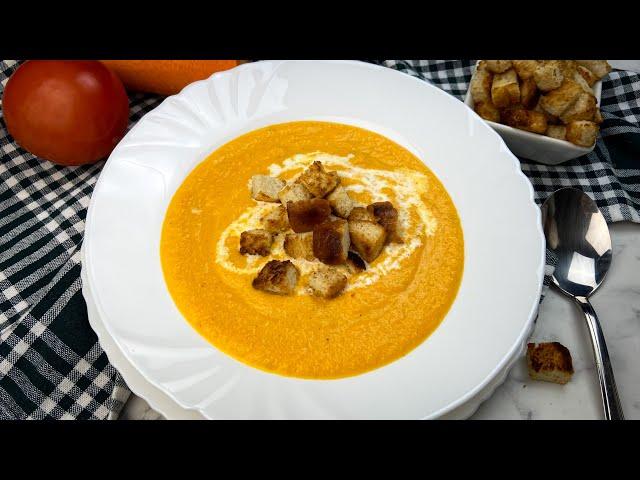 Creamy Tomato Carrot Soup | Cooking Craft