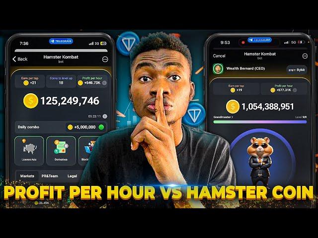 Hamster Kombat Tips Understanding PROFIT PER HOUR vs HAMSTER COIN BALANCE