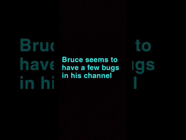 Serious Problems with Bruce