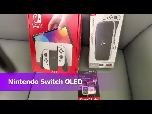 Kintips UNBOXING Nintendo Switch OLED and CASE and screen protector